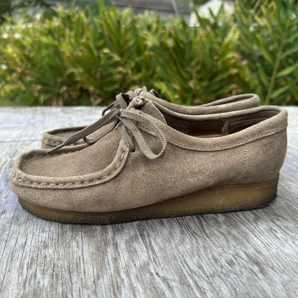 Clarks Originals Wallabee Men's 7.5 M Suede Brown Leather Boot Shoes Crepe 960